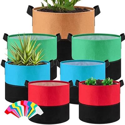 7 Gallon Potato Grow Bags, Heavy Duty Fabric Planting Pots with