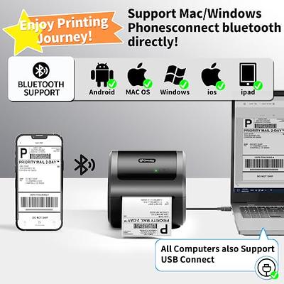 Phomemo Bluetooth Thermal Printer- D520-BT Shipping Label Printer 4x6  Printer for Small Business & Packages/Barcode/Address/Postage Label,  Compatible