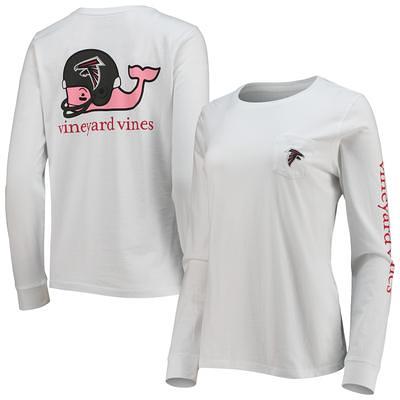 Men's Atlanta Braves Vineyard Vines White Logo Hoodie Long Sleeve T-Shirt