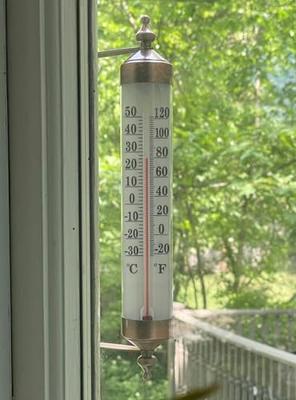 MIKSUS 12 Premium Steel Outdoor Thermometer Decorative (Upgraded Accuracy  and Design)