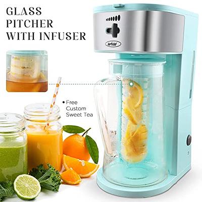 Iced Tea Pitcher: Glass Tea Pitcher with Infuser