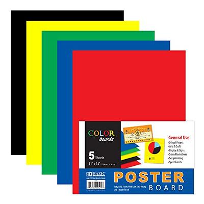 BAZIC Poster Board Green 22 X 28, Colored Poster Board Paper, Bulk Boards  for School Craft Project Presentation Drawing Graphic Display, 25-Pack