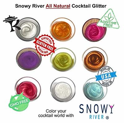 Snowy River Cocktail Glitter Party Packs - All Natural Edible Glitter for  Drinks, Beverage Glitter, Champagne Glitter, Drink Glitter (Party, 4g)