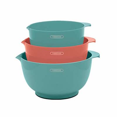 Farberware Professional Plastic Mixing Bowls, Set of 3 (Aqua Coral),1.9  liters - Yahoo Shopping