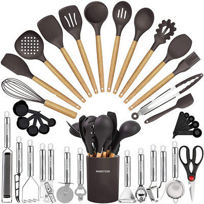 Cheap 9PCS/ 10PCS Silicone Kitchenware Cooking Utensils Set Heat