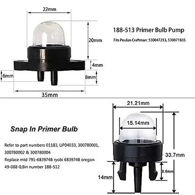 HPENP 4 Size 4-Feet-Long Fuel Line Gas Hose Tube for Small Engine Stihl  Weedeater Craftsman Husqvarna String Trimmer Chainsaw Blower with Snap in  Primer Bulb, Primer Pouland Bulb, Fuel Filter - Yahoo