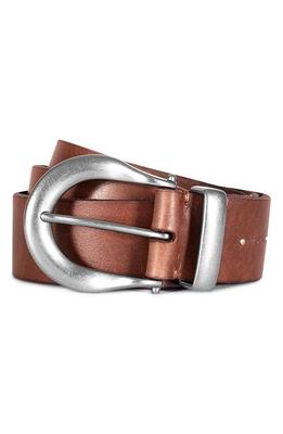 Treasure & Bond Oval Buckle Leather Belt