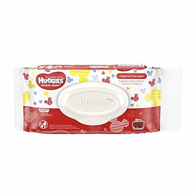 Huggies Simply Clean Baby Wipes Flip-Top Packs, Fragrance Free  Fragrance-Free