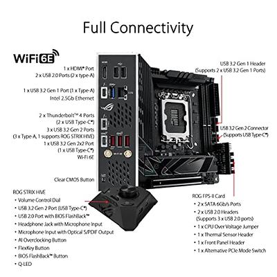  ASUS Prime Z690-A LGA 1700(Intel 12th) ATX Motherboard (16+1  DrMOS,PCIe 5.0,DDR5,4X M.2, Intel 2.5 Gb LAN,USB 3.2 Gen 2 Front Panel  Type-C,Thunderbolt™ 4,Aura Sync RGB Lighting) : Electronics