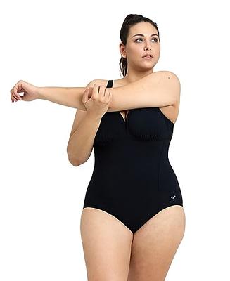 CRZ YOGA Women's One Piece Swimsuits Modest Swim Dress Tummy
