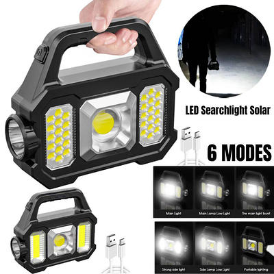 Solar Rechargeable Camping Lantern & Portable Outdoor Handheld Led  Flashlight