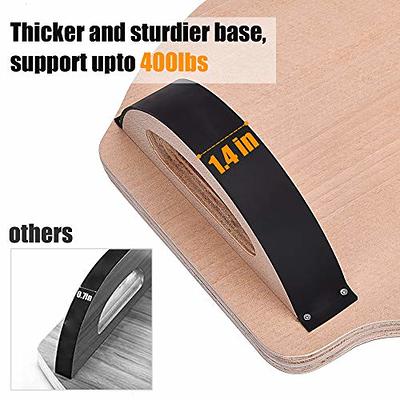 StrongTek Wooden Under Desk Foot Rest, Rocking Office Foot Stool