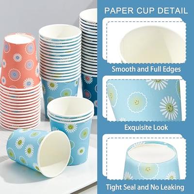 TV TOPVALUE 600pack 3oz Disposable Paper Cups Colorful Paper