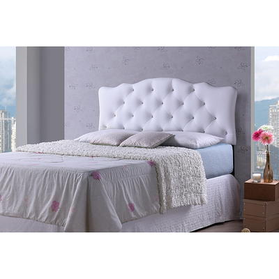 Baxton Studio Rita Modern and Contemporary Queen Size White Faux