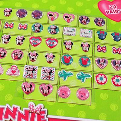 Disney Junior Minnie Mouse Bowtique Sticker Earrings 24 Pairs Girls Dress  Up - Yahoo Shopping