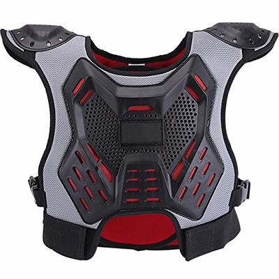 MOTOKER Chest Protector Adult Dirt Bike Riding Armor Vest Back Protector  Motocross Motorcycle Racing (Black)