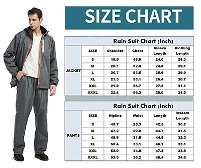 JAEZZIY Rain Suits for Men Women Waterproof Lightweight Hooded Breathable Rain  Gear Raincoat for Fishing Hiking Cycling (Grey L) - Yahoo Shopping