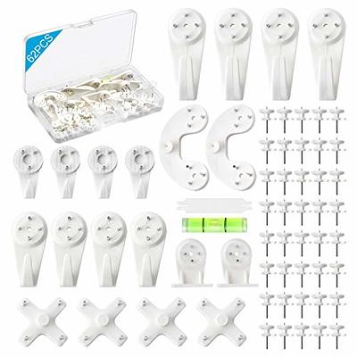 Buy 50 Pieces Plastic Hardwall Hanger Hooks, Non-Mark Hook