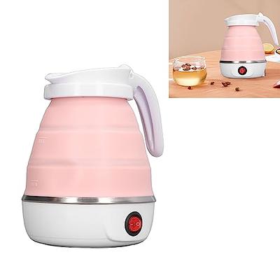 Foldable Electric Travel Kettle - Portable and Convenient Silicone  Collapsible Water Boiler and Tea Pot for Camping - Easy Storage with  Detachable