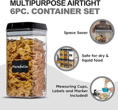 6pcs Airtight Food Storage Containers With Lids, Bpa-free Plastic