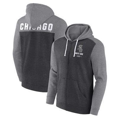  MLB Chicago Cubs Men's Full Zip Hoodie, Grey Heather