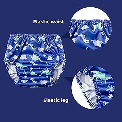 SMULPOOTI Reusable Rubber Training Pants for Toddlers Plastic Pants Cute  Plastic Underwear Covers for Potty Training waterproof diaper cover 4 Packs  Boys 6T : Baby 