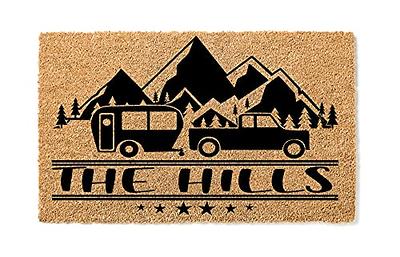  Personalized Camper Welcome Rugs,Custom Camping Door mat with  Family Name,Customized Camper Rug,Camper Accessories Sign Decorations for RV  Trailer Motorhomes Inside Outside Indoor Outdoor,30X18 in : Automotive