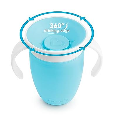 Munchkin Miracle Stainless Steel 360 Sippy Cup, Blue, 10 oz