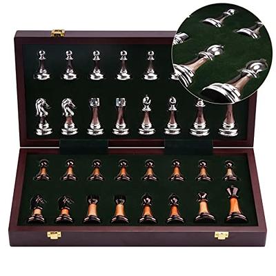15 Wooden Chess Sets for Adults Portable Folding Chess Game Board Set -  Gift for Kids