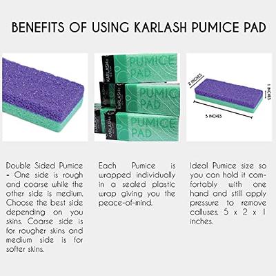 Karlash Professional Pedicure Foot Pumice Stone for Feet Skin Callus  Remover and Scrubber for Dead Skins 2 Sided (Pack of 1)