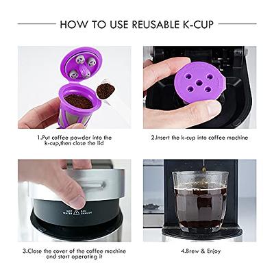 BENFUCHEN Single Serve Coffee Maker for K Cup and Ground Coffee