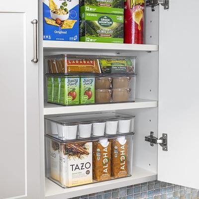 Sorbus 3-Pack Clear Plastic Stackable Pantry Organizer Set Storage Bins for  Fridge - Yahoo Shopping