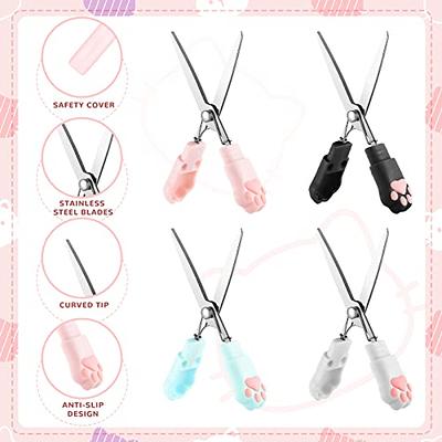 4 Pieces Cat Paw Mini Scissors Stainless Steel Craft Scissors Small Folding  Safety Scissors Portable Cartoon Cute Mini Scissors for School Supply Paper  Cutting Scrapbooking, 4 Colors - Yahoo Shopping