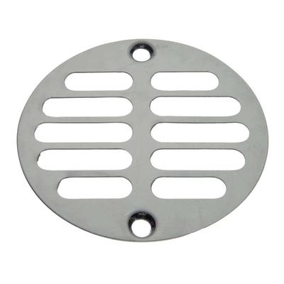 Oatey Round Gray Pvc Shower Drain With 4-3/16 Round Screw-In Chrome Drain  Cover