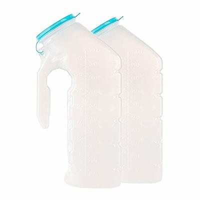Urinals for Men- Urinal Bottle Spill Proof,Funnel for Female Urinal-34oz  Male Portable Travel Pee Bottles for Car Travel, Road Trip Essentials Rikss