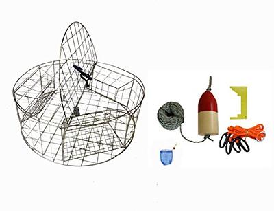 2-Pack of KUFA Vinyl Coated Crab Trap & Accessory kit Including 100' Rope,  Caliper, Harness, Bait Bag & Red/White Float (5/16 x100' Lead Core Sinking  Line & 11 Float) - Yahoo Shopping