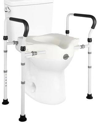 Toilet Seat Riser with Handles and Soft Back, Toilet Seat Risers for  Seniors and Disabled with Padded Seat, Width and Height Adjustable 3-in-1  Raised Toilet Seat with Handles - Yahoo Shopping