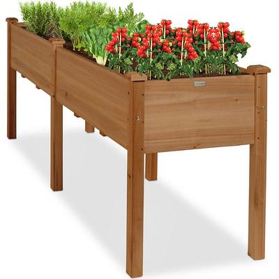 VEIKOUS 8 ft. x 2 ft. x 1.4 ft. Galvanized Raised Garden Bed 9-in