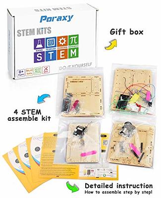 STEM Projects for Kids Ages 8-12, 5 Set STEM Kits, 3D Wooden