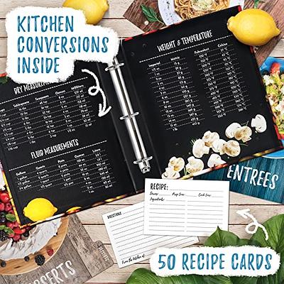 Recipe Book To Write In Your Own Recipes, 8.5x9.5 Recipe Ring