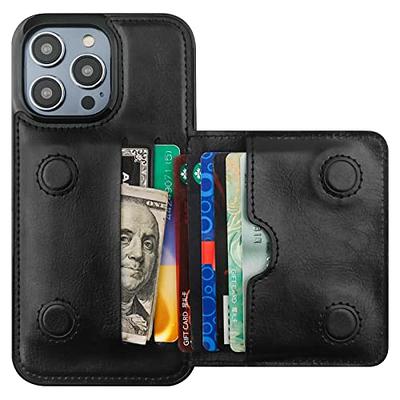 iPhone 11 Pro Max Wallet Case with Card Holder,OT ONETOP PU Leather  Kickstand Card Slots Case,Double Magnetic Clasp and Durable Shockproof  Cover for