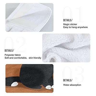Hanging Kitchen Towe, Unique Embroidery Decorative Soft Microfiber Hand  Towels with Loop for Bathroom Washcloth Absorbent Tie Towel