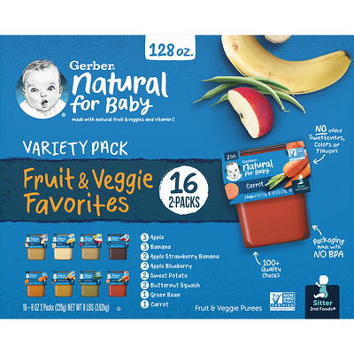 Gerber Toddler Fruit & Veggie Value Pack Baby Food Pouches - 9ct/31.5oz :  Target