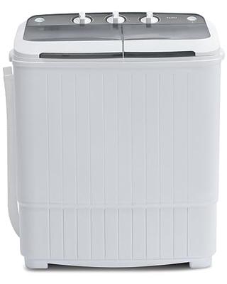 17.6 LBS Portable Washing Machine, Twin Tub Spin Top Load Washer Dryer Combo  for RV Dorm Apartment