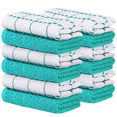 PY HOME & SPORTS Dish Towels Set, 100% Cotton Waffle Weave Kitchen Towels 8  Pieces, Super Absorbent Kitchen Hand Dish Cloths for Drying and Cleaning