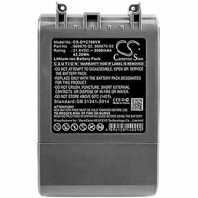 Battery Replacement for Dyson V6, 21.6V 4600mAh Li-ion Battery