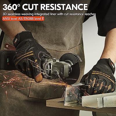 Vgo Cut Resistant Work Gloves Men,Cutproof Gloves,Impact Gloves