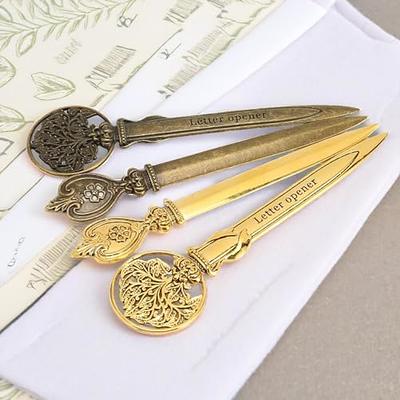 4pcs Letter Openers, Retro Letter Opener Knife Envelope Slitter