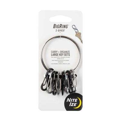 Nite Ize Steel Big Key Ring with Carabiners, Silver - Yahoo Shopping