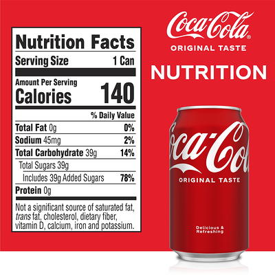 Coca-Cola Soda Pop, 12 fl oz, 24 Pack Cans